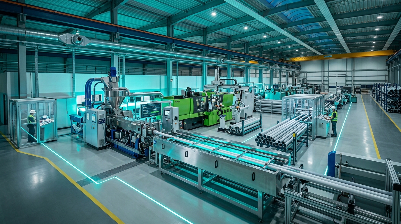 Plastics Extrusion & Injection Molding Lines